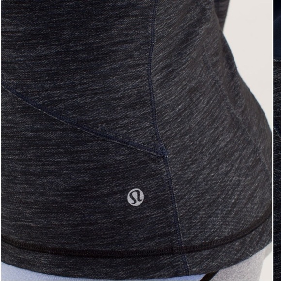EUC Lululemon Forme Jacket Reversible Slub Denim Inkwell / Inkwell - Picture 8 of 12
